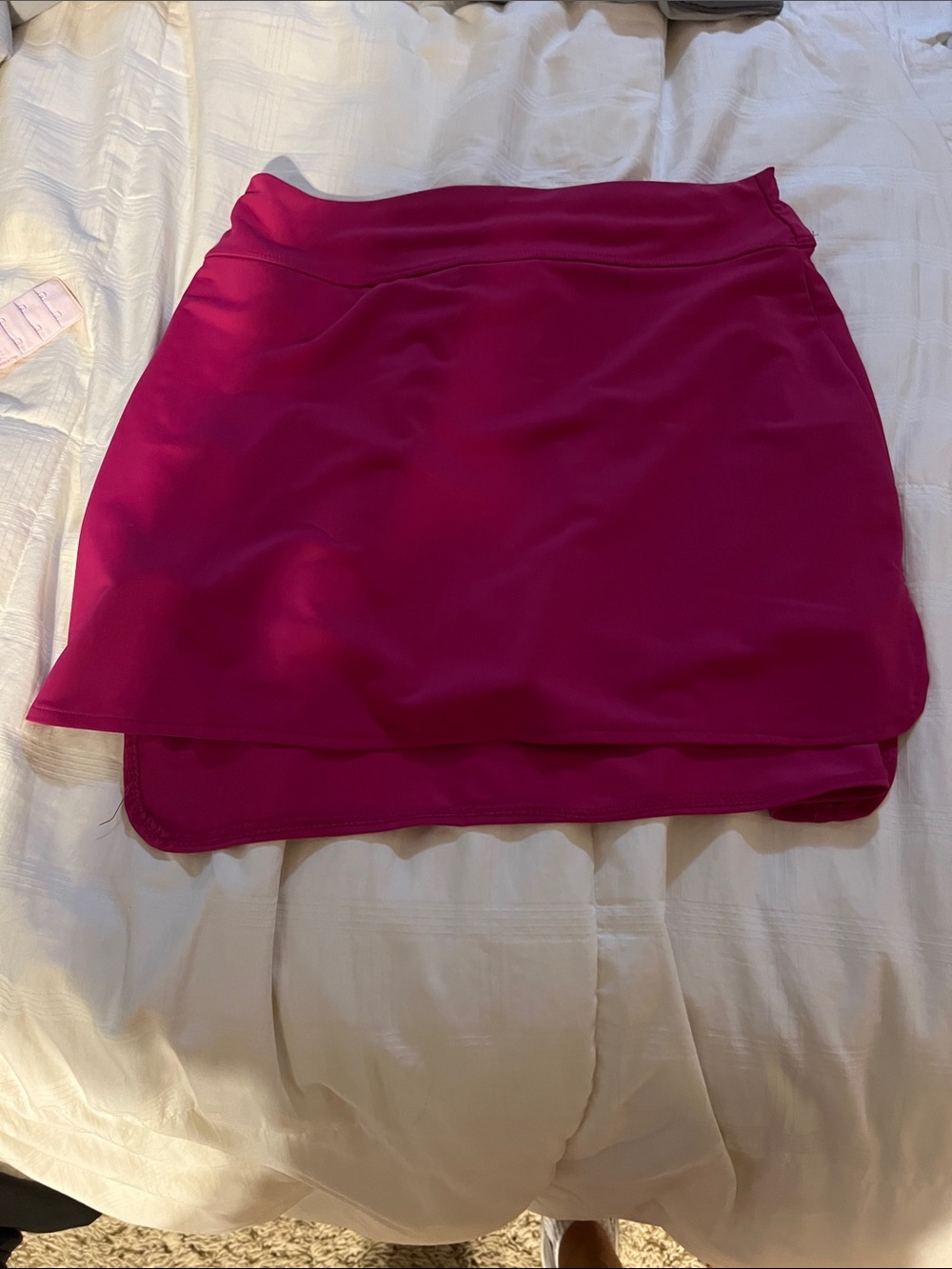 Sadie & Sage Fuchsia Layered Mini Skort